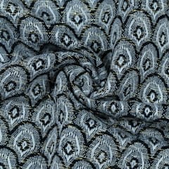 BLACK GREY JACQUARD