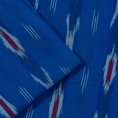 Blue with White Ikat Fabric