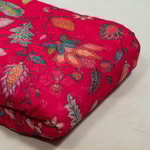 Rani Colour Cotton Chikan Floral Printed Fabric