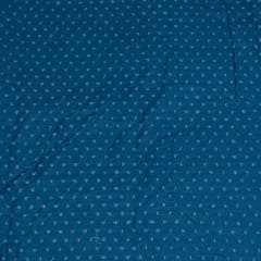 Dark Blue Colour Denim Cutwork Embroidered Fabric