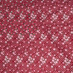 Gajree Colour Mal Chanderi Embroidered Fabric