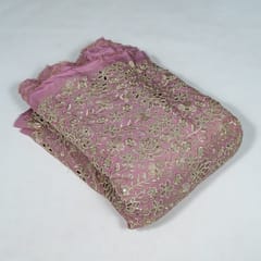 Move Colour Tissue Crepe Cutwork Fabric
