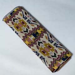 Mustard Colour Poly Cotton Jacquard Fabric