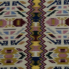 Mustard Colour Poly Cotton Jacquard Fabric