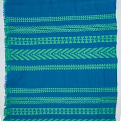Green Colour Cotton Acralic Jacquard Fabric