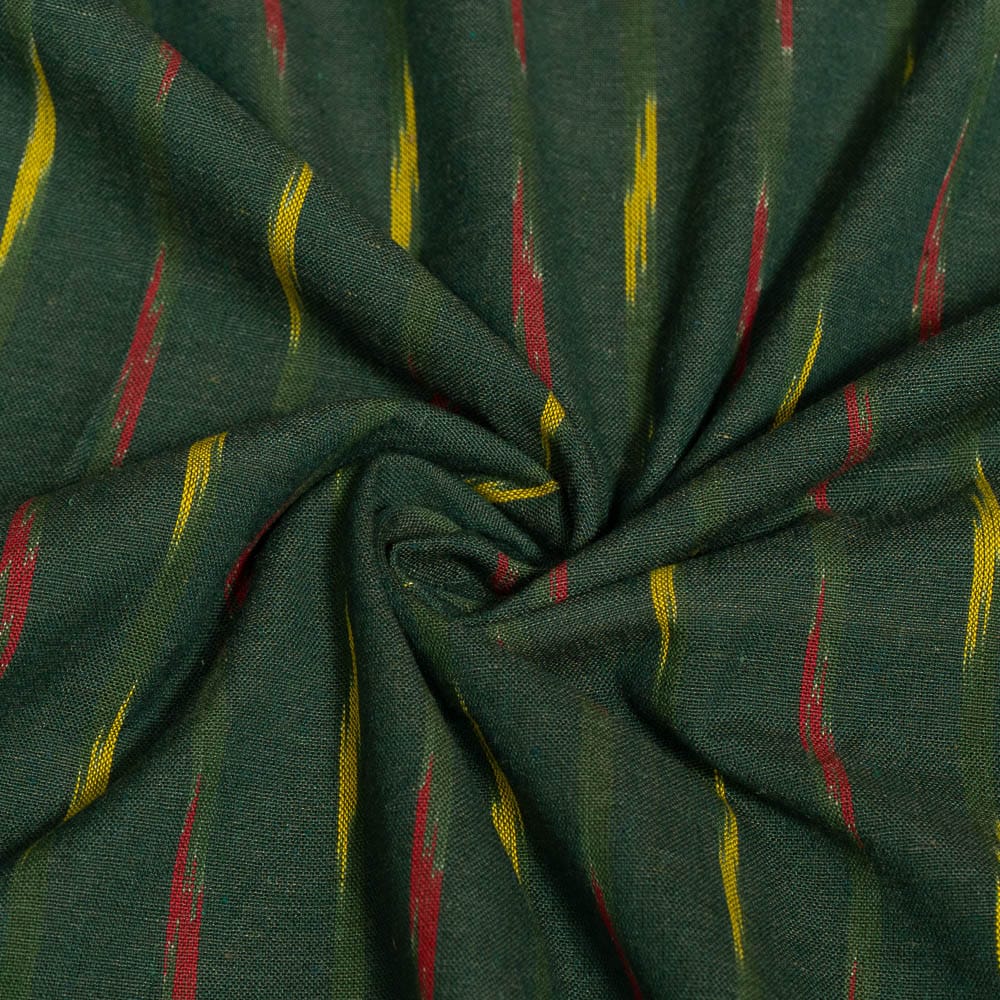 Photo inspiration: Picture Idea: Green Colour Cotton Ikat Fabric