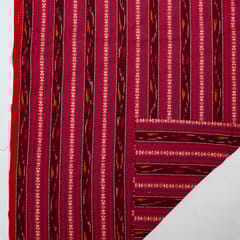 Multi Colour Cotton Dobby Ikat Fabric