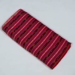 Multi Colour Cotton Dobby Ikat Fabric