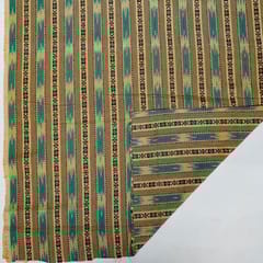 Blue Colour Cotton Dobby Ikat Fabric