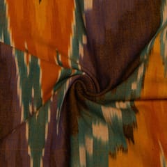 Multi Colour Cotton Ikat Fabric