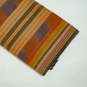Multi Color Cotton Ikat Fabric
