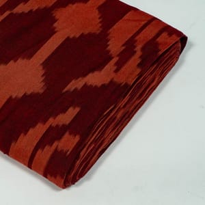 Gajree Color Cotton Ikat Fabric