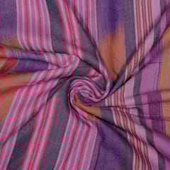 Multi Colour Cotton Ikat Fabric