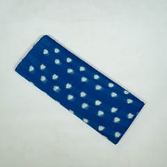 Blue Colour Cotton Ikat Fabric