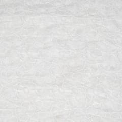 Dyeable Georgette Embroidered Fabric (90CM Piece)