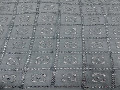 Embroidered Georgette Twilight Grey Silver Geometric