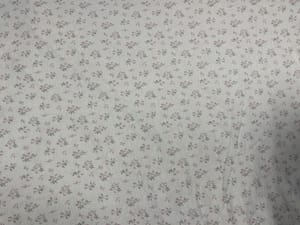 Hosiery Lycra White Floral