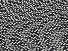 Georgette Black Geometric