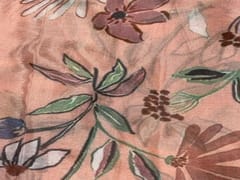 Chiffon Peach MultiColour Floral