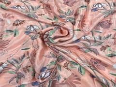 Chiffon Peach MultiColour Floral
