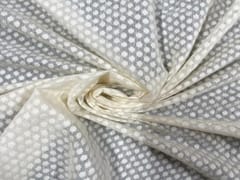 Dyeable Pure Chanderi Self White Abstract 3