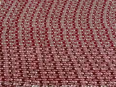 Maroon Abstract Chiffon Fabric