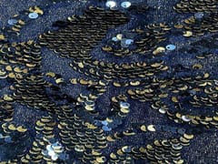 Navy Blue Velvet Sequence 56