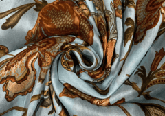 Sky Blue Pure Chanderi Silk Print 44