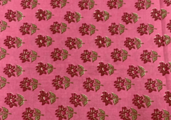 Printed Cotton Cambric Pink Floral