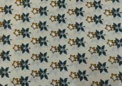Printed Cotton Cambric Cream Abstract