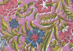 Printed Cotton Cambric Pink MultiColour Floral