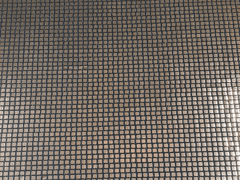 Brown Square Disco Foil Polyester Fabric