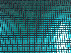 Green Square Disco Polyester Fabric