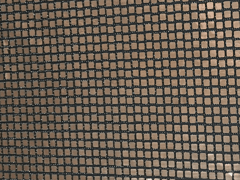 Brown Square Disco Foil Polyester Fabric