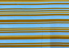 Cotton Cambric Blue Yellow Stripes Print