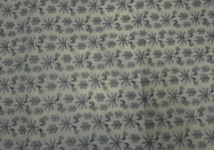 Printed Cotton Cambric Cream Black Floral