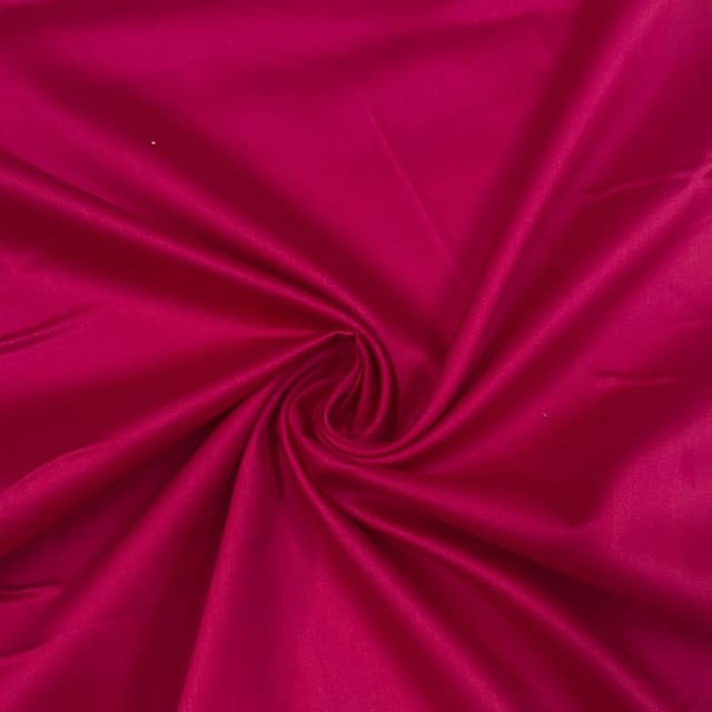 Hot Pink Colour Glace Cotton Fabric