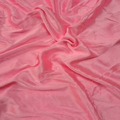 Baby Pink Colour Poly Satin Fabric