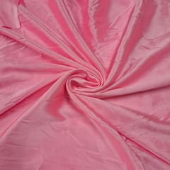 Baby Pink Colour Poly Satin Fabric