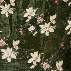 Mehendi Green Colour Pure Velvet Printed Fabric