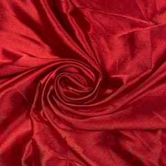 Red Colour Poly Satin Fabric ( N25 JC74 )