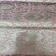 Peach Colour Semi Brocade Fabric