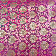 Majenta Colour Brocade Fabric