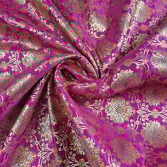 Majenta Colour Brocade Fabric
