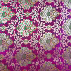 Majenta Colour Brocade Fabric