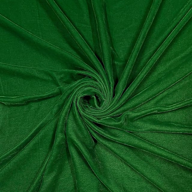 Parrot Green Colour Velvet Fabric