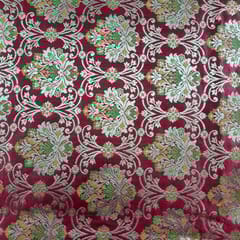 Maroon Colour Brocade Fabric