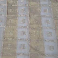 Light Gold Dyeable Pure Tissue Fabric