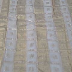 Light Gold Dyeable Pure Tissue Fabric