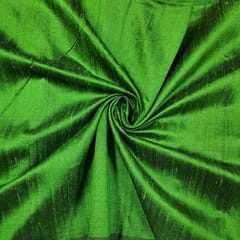 Green Colour 100 Gm Raw Silk Fabric